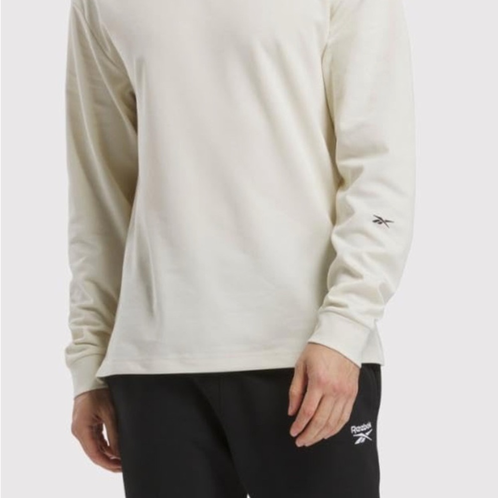 Reebok Men's alabaster Long Sleeve Tee NWT